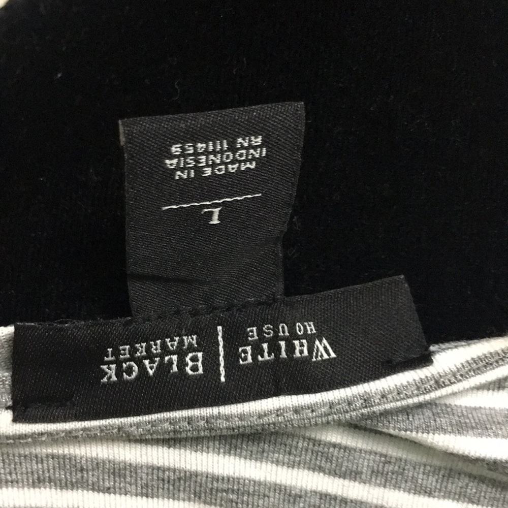 New WHBM Grey Striped Size L - Picture 8 of 8